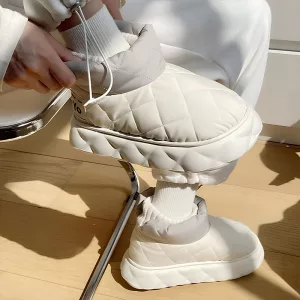 zimní boty, slip-on boty, kotníkové boty do sněhu, plyšové boty, nepromokavé boty, nafukovací boty