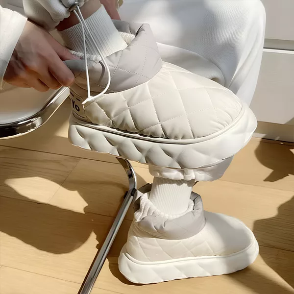 zimní boty, slip-on boty, kotníkové boty do sněhu, plyšové boty, nepromokavé boty, nafukovací boty