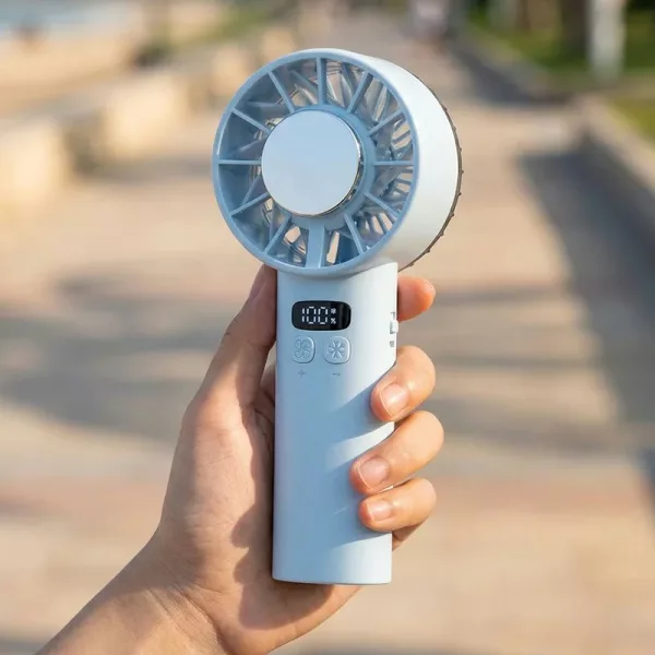 handheld fan, neck fan, portable neck fan, mini portable fan, folding hand fan, necklace fan, wearable fan, rechargeable handheld fan